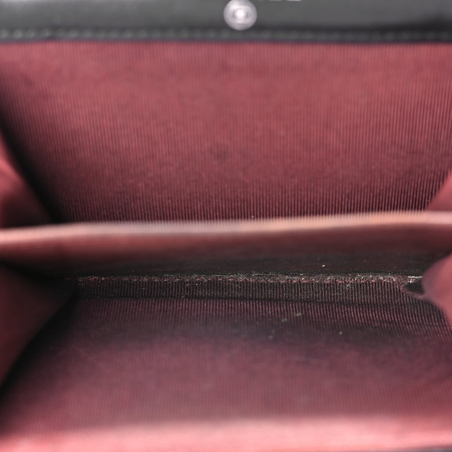 Chanel Lambskin Quilted Flap Card Holder Wallet Black Image 5