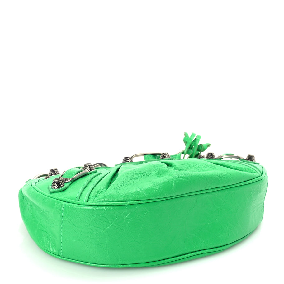 Balenciaga Agneau Arena Le Cagole Shoulder Bag XS Vivid Green Image 3