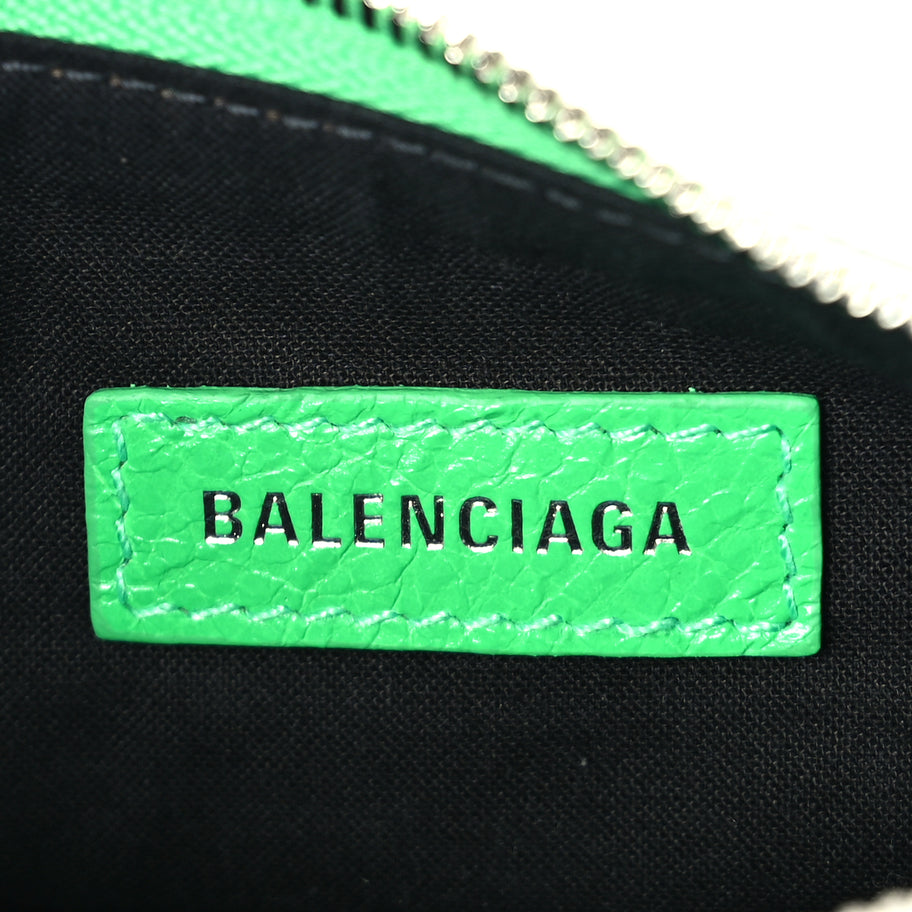 Balenciaga Agneau Arena Le Cagole Shoulder Bag XS Vivid Green Image 5