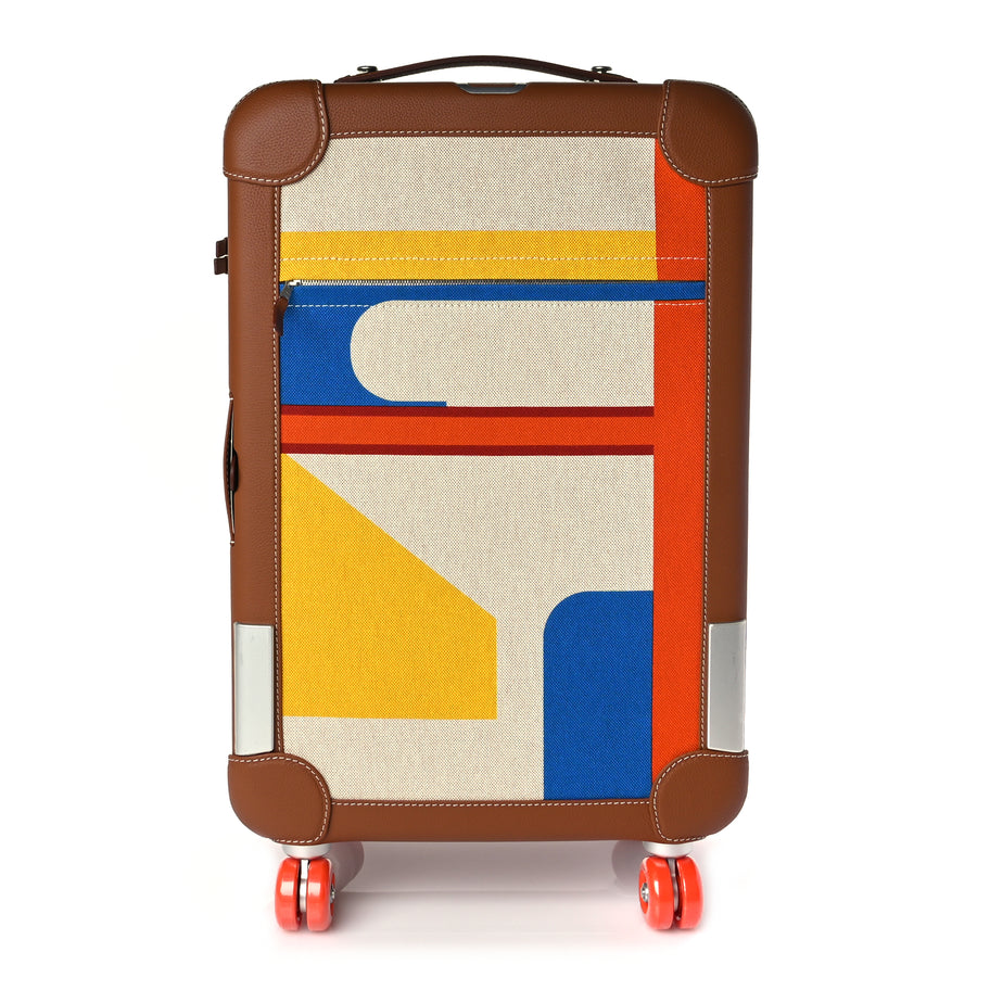 Hermes Canvas Taurillon Regate RMS Rolling Trolley Luggage Multicolor Image 1