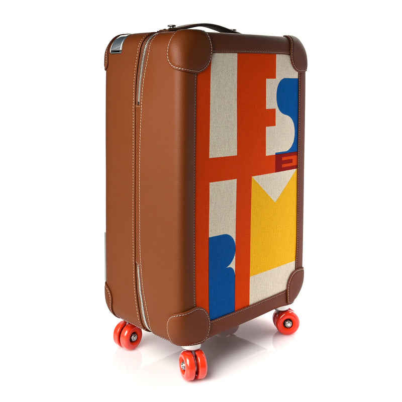  Hermes Canvas Taurillon Regate RMS Rolling Trolley Luggage Multicolor