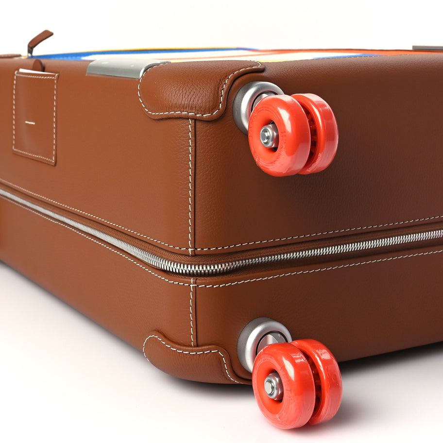 Hermes Canvas Taurillon Regate RMS Rolling Trolley Luggage Multicolor Image 6
