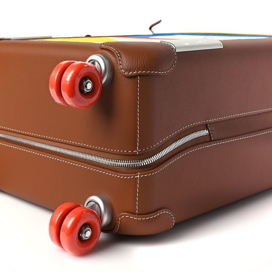 Hermes Canvas Taurillon Regate RMS Rolling Trolley Luggage Multicolor Image 7