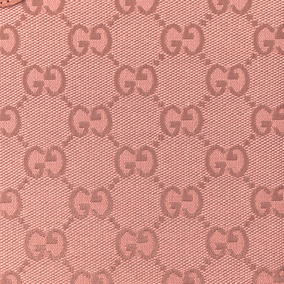 Gucci Monogram Textured Dollar Calfskin Ophidia Pouch Cloche  Rose Pink Image 3