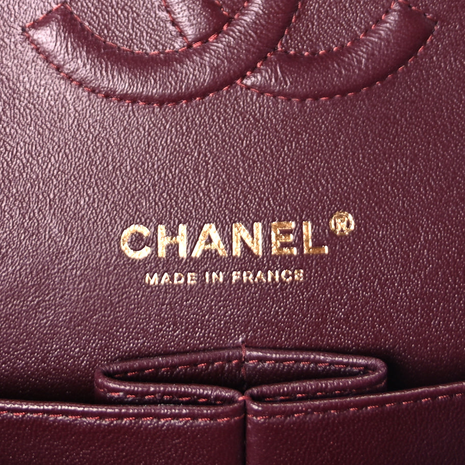 Chanel Lambskin Quilted Medium Double Flap  Black Image 5
