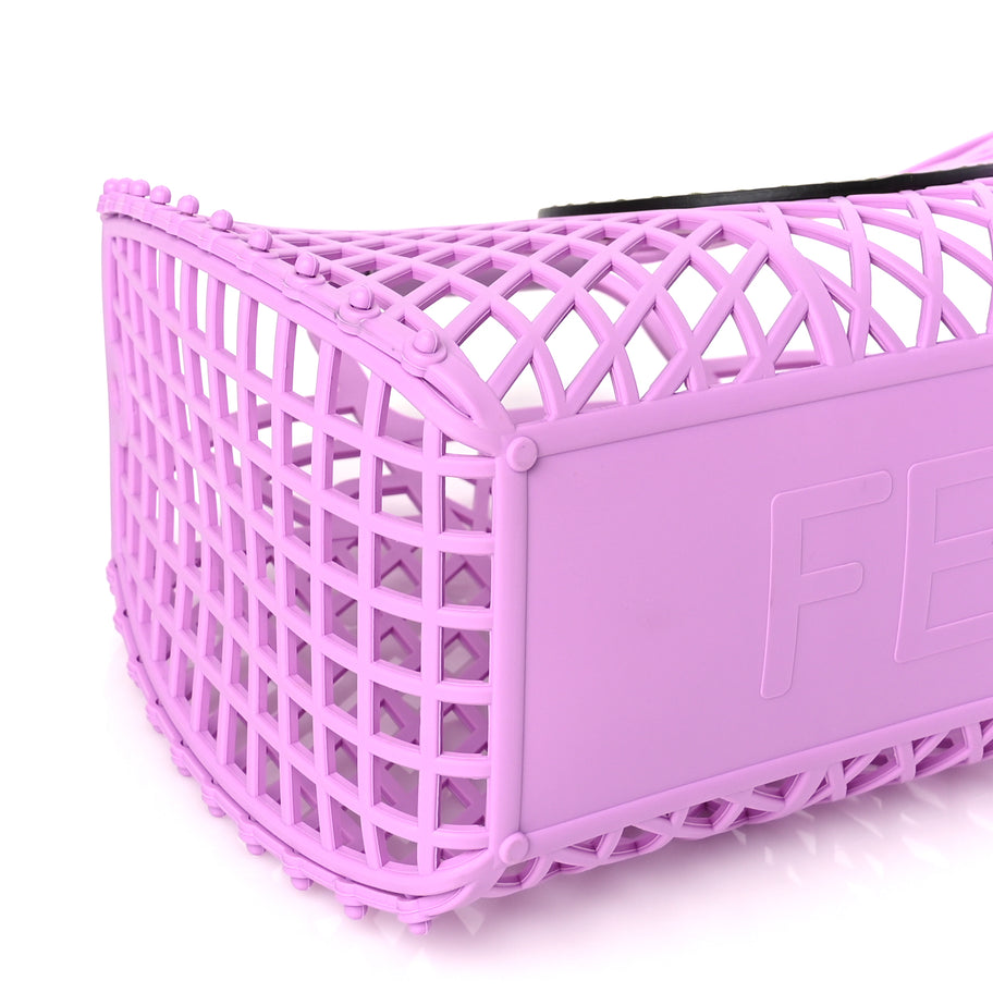 Fendi Recycled Plastic Vitello Liberty Matte Medium Fendi Basket Violetta Image 7