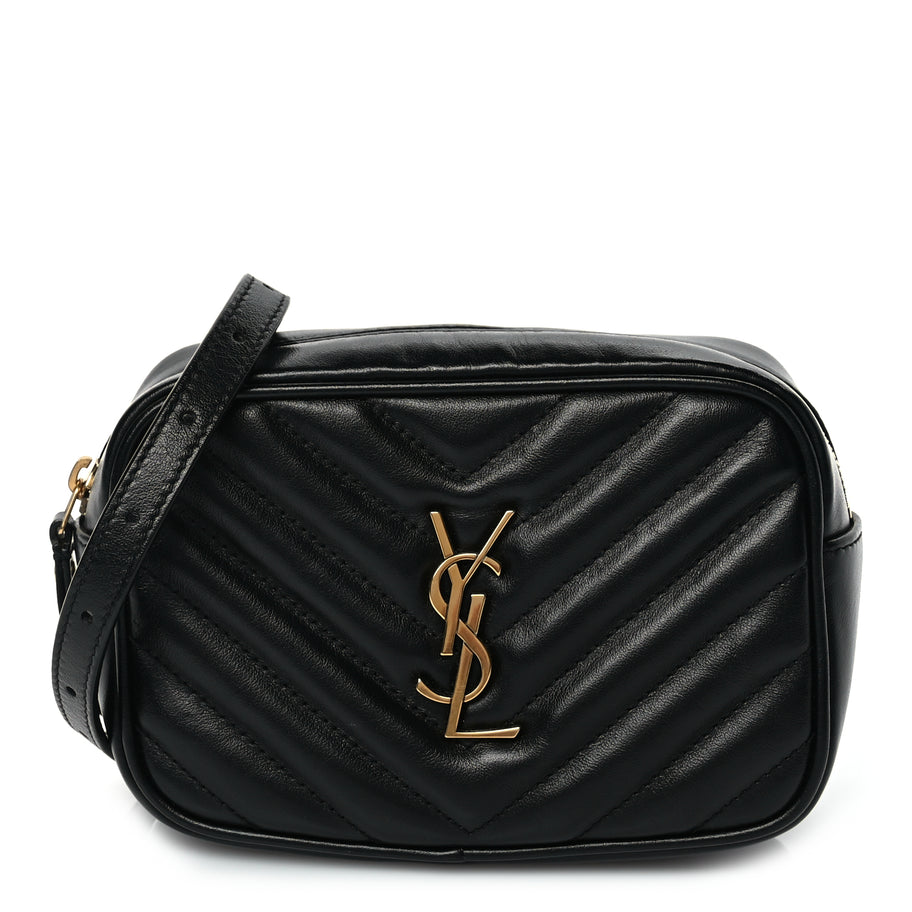 Saint Laurent Calfskin Matelasse Monogram Lou Belt Bag Black Image 1