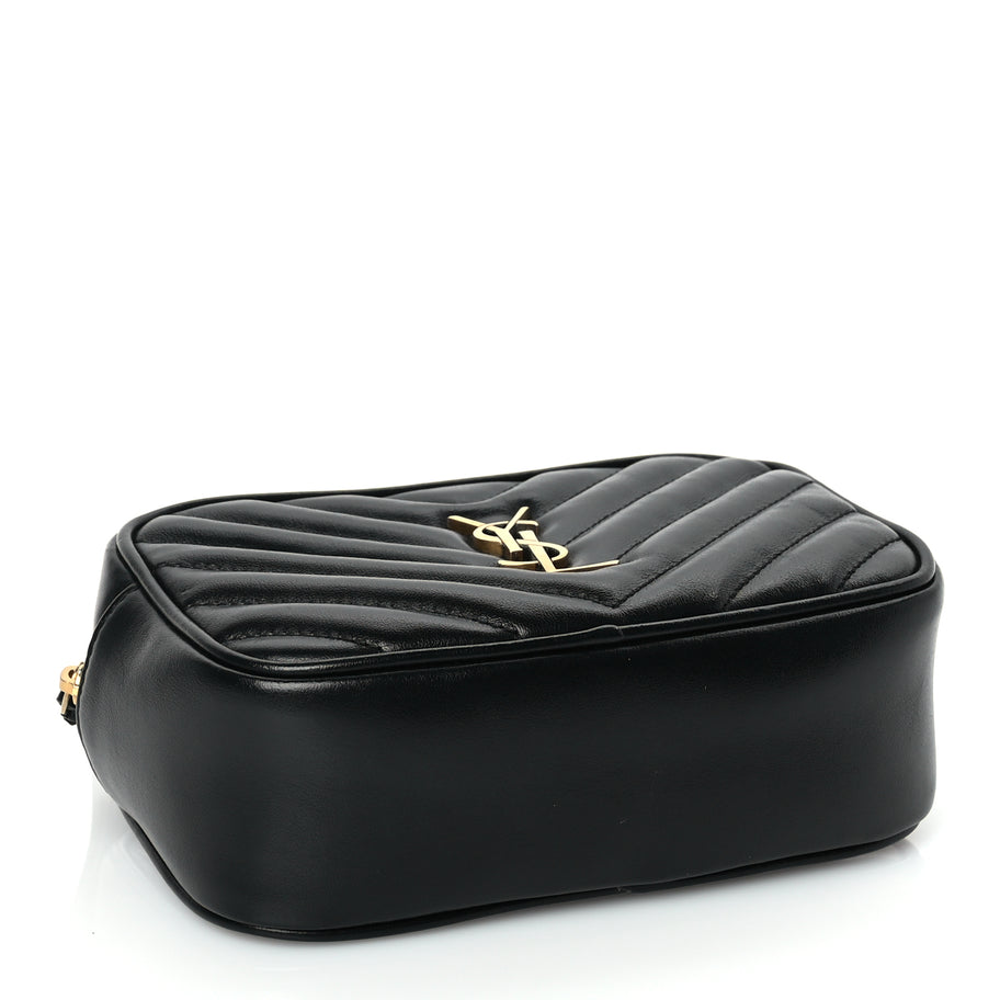 Saint Laurent Calfskin Matelasse Monogram Lou Belt Bag Black Image 3