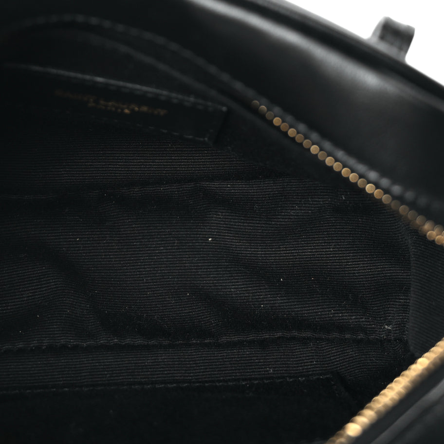 Saint Laurent Calfskin Matelasse Monogram Lou Belt Bag Black Image 4
