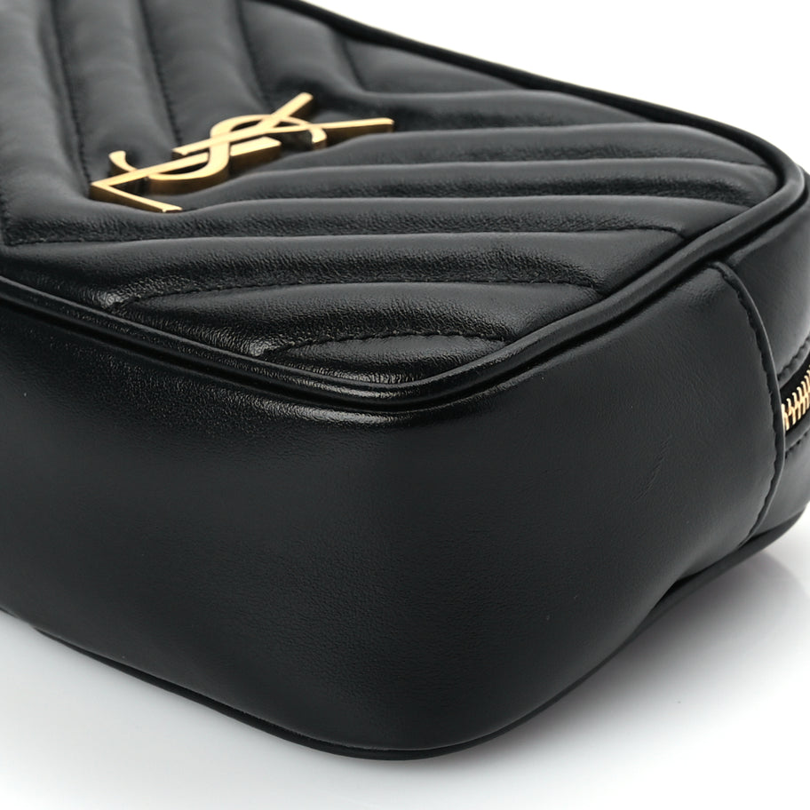 Saint Laurent Calfskin Matelasse Monogram Lou Belt Bag Black Image 8