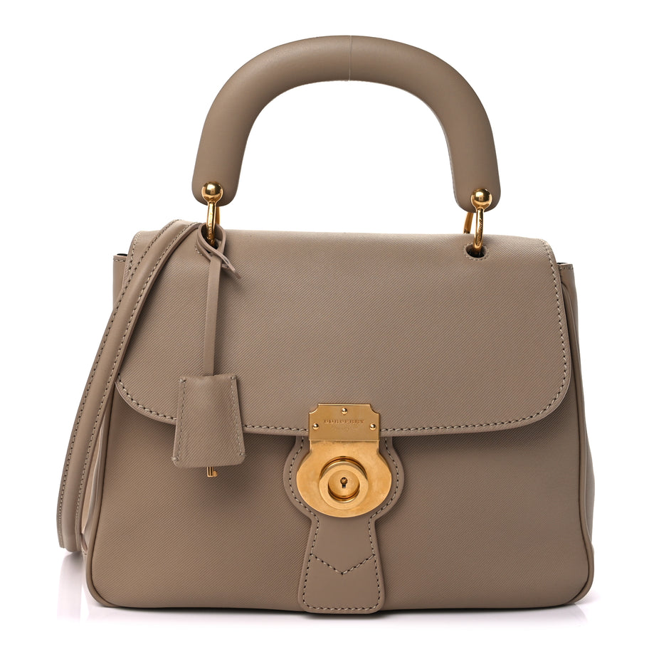 Burberry Trench Calfskin Medium DK88 Top Handle Bag Honey Image 1