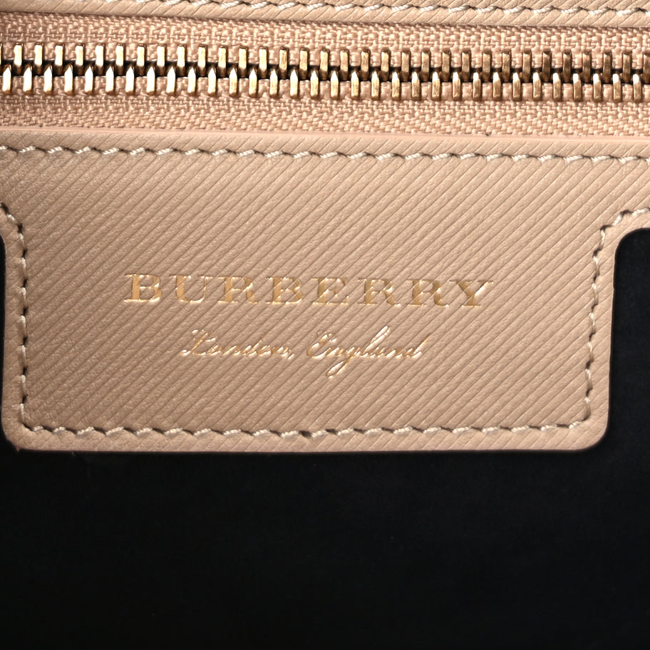 Burberry Trench Calfskin Medium DK88 Top Handle Bag Honey Image 5