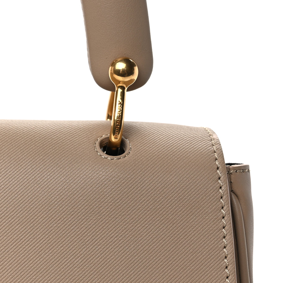 Burberry Trench Calfskin Medium DK88 Top Handle Bag Honey Image 6