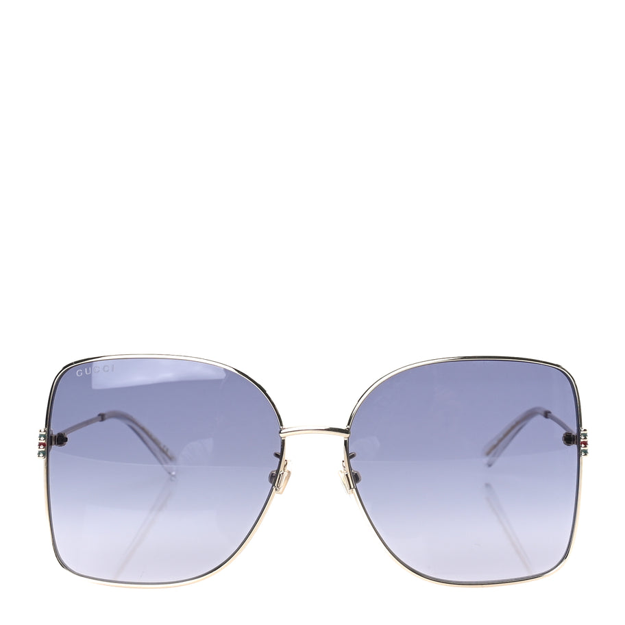 Gucci Metal Oversized Sunglasses GG1282SA Grey Image 2