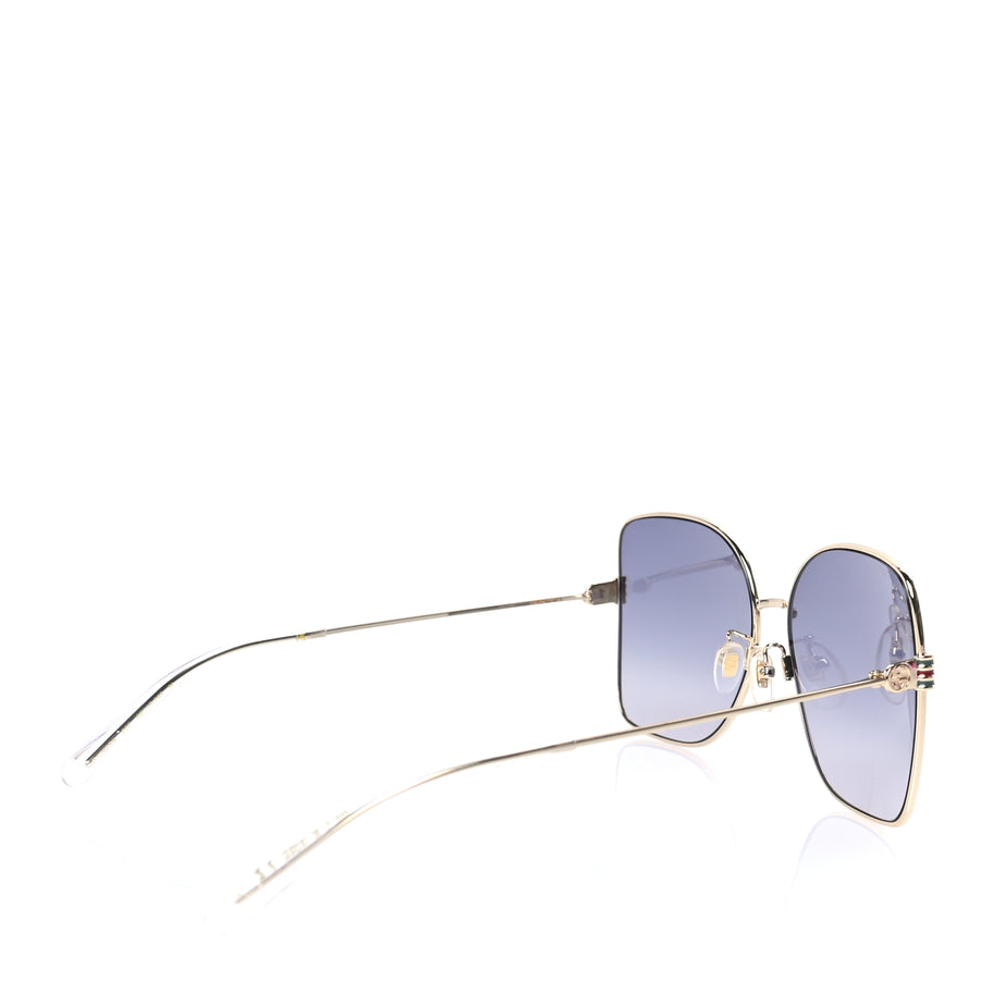 Gucci Metal Oversized Sunglasses GG1282SA Grey Image 3