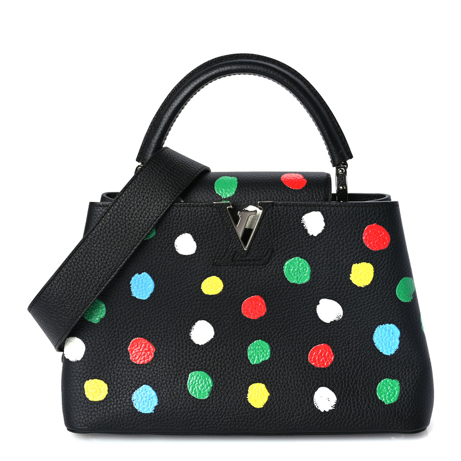 Louis Vuitton LV X YK Taurillon Capucines MM Black Image 1