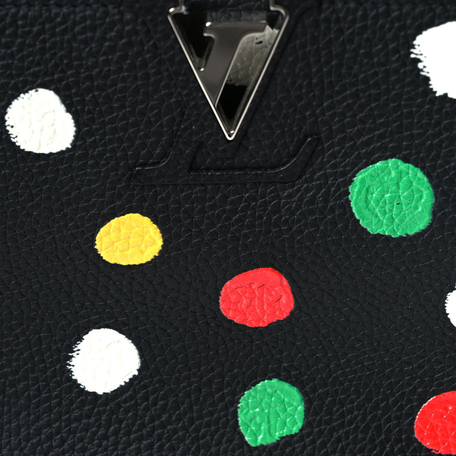 Louis Vuitton LV X YK Taurillon Capucines MM Black Image 6