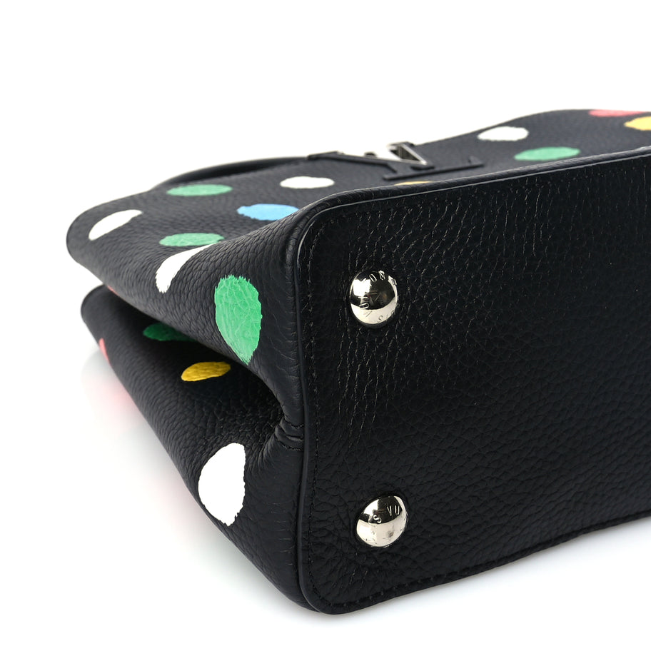 Louis Vuitton LV X YK Taurillon Capucines MM Black Image 7