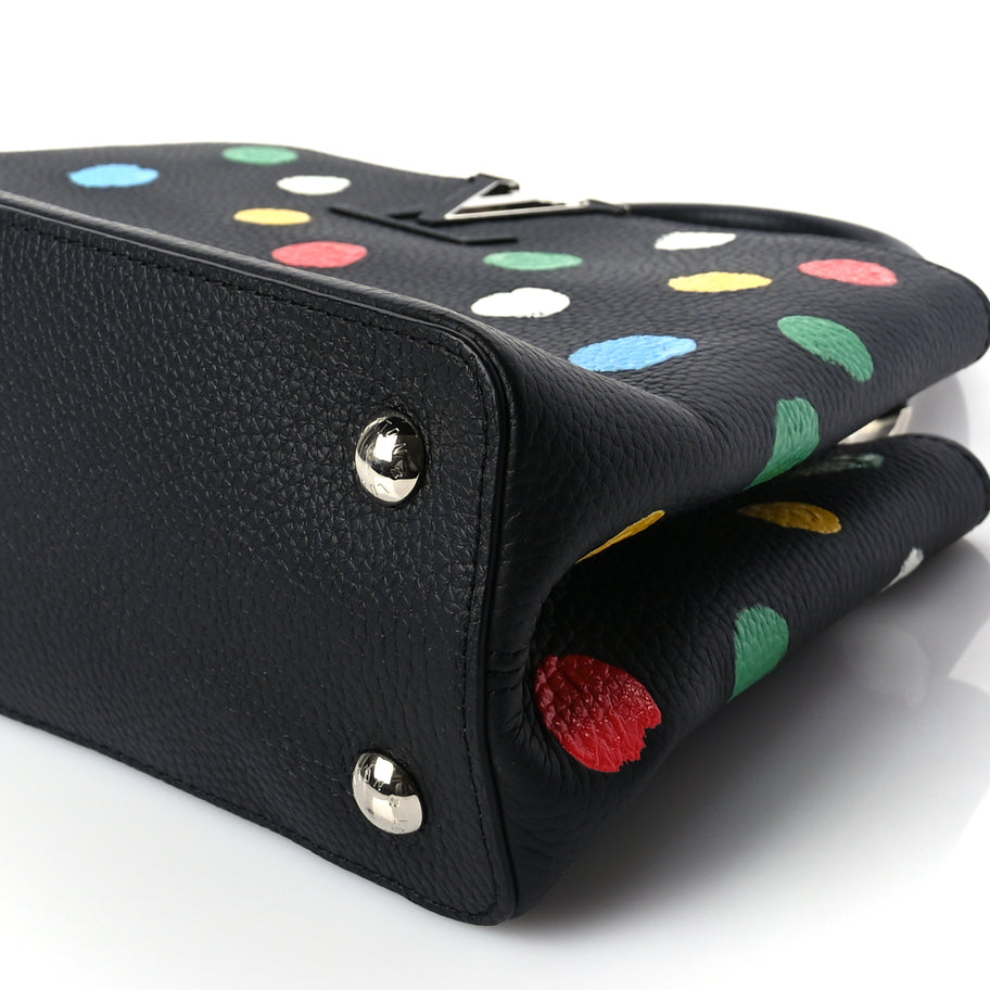 Louis Vuitton LV X YK Taurillon Capucines MM Black Image 8