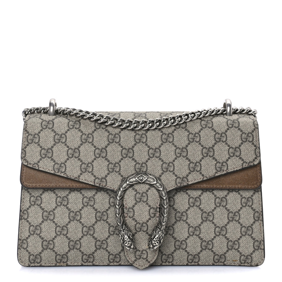 Gucci GG Supreme Monogram Small Dionysus Shoulder Bag  Taupe Image 1