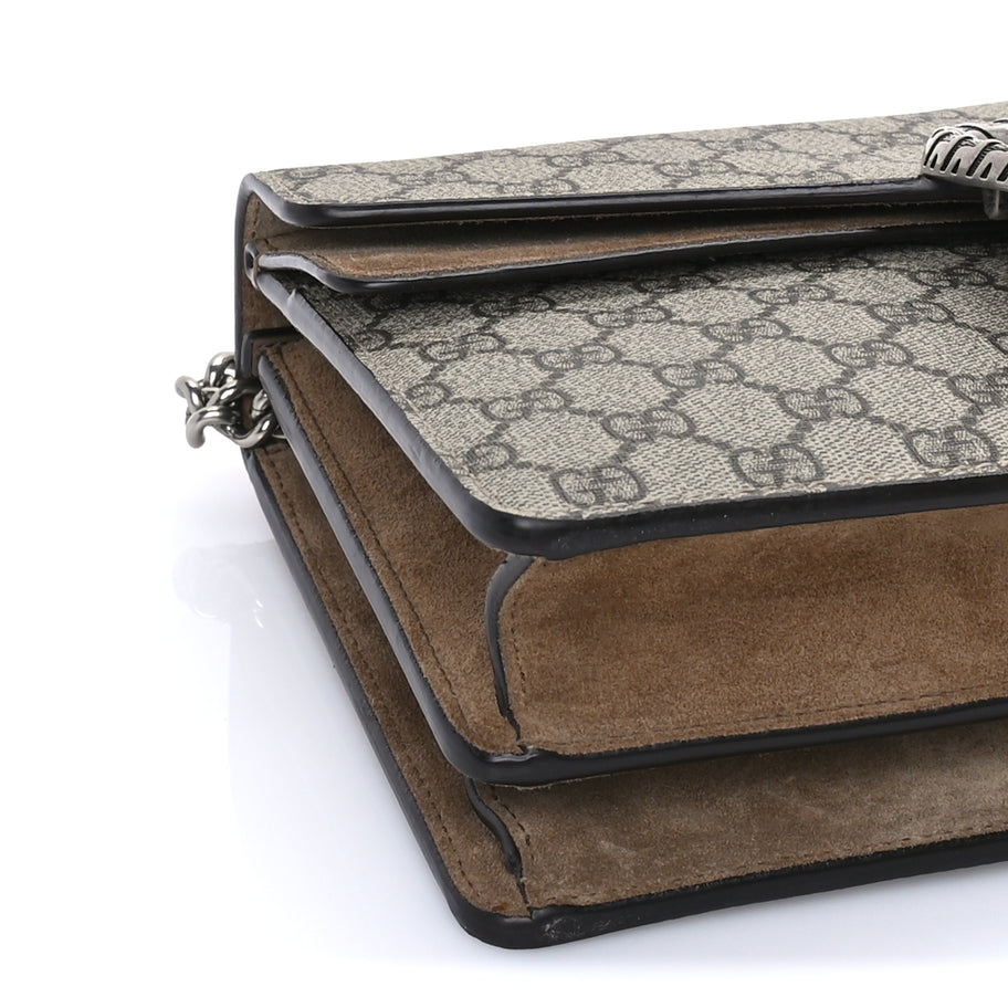 Gucci GG Supreme Monogram Small Dionysus Shoulder Bag  Taupe Image 7