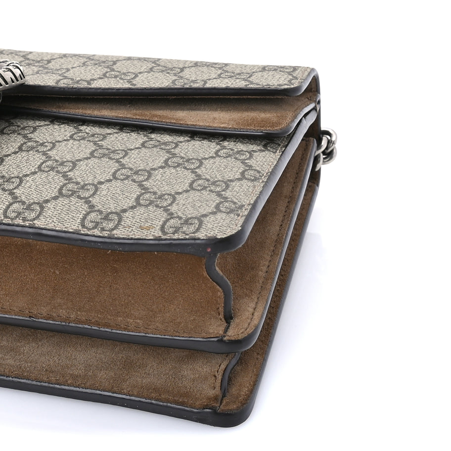 Gucci GG Supreme Monogram Small Dionysus Shoulder Bag  Taupe Image 8