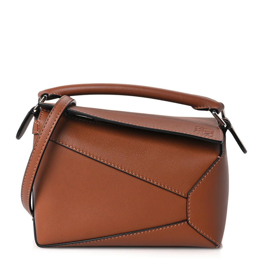 Loewe Calfskin Mini Puzzle Edge Bag Tan Image 1