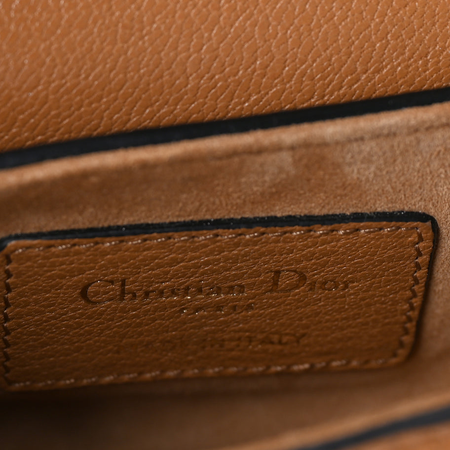 Christian Dior Goatskin Micro Saddle Bag  Camello Image 5