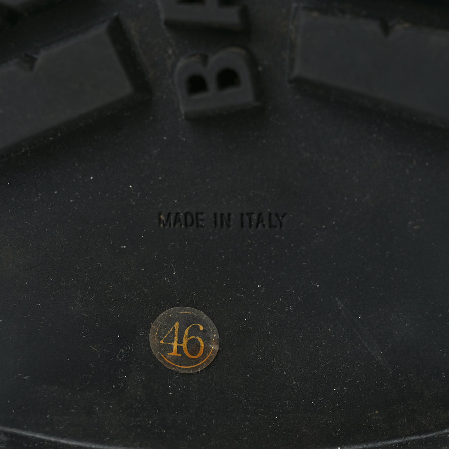 Balenciaga Canvas Distressed Mens 20mm Strike Lace Up Boots 46 Black Image 6