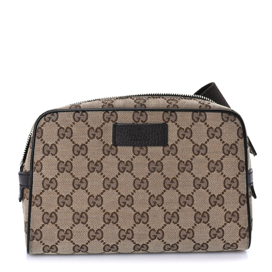 Gucci Monogram Belt Bag Dark Brown Image 1