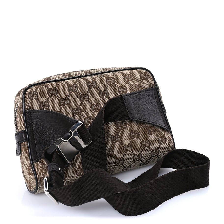 Gucci Monogram Belt Bag Dark Brown Image 2