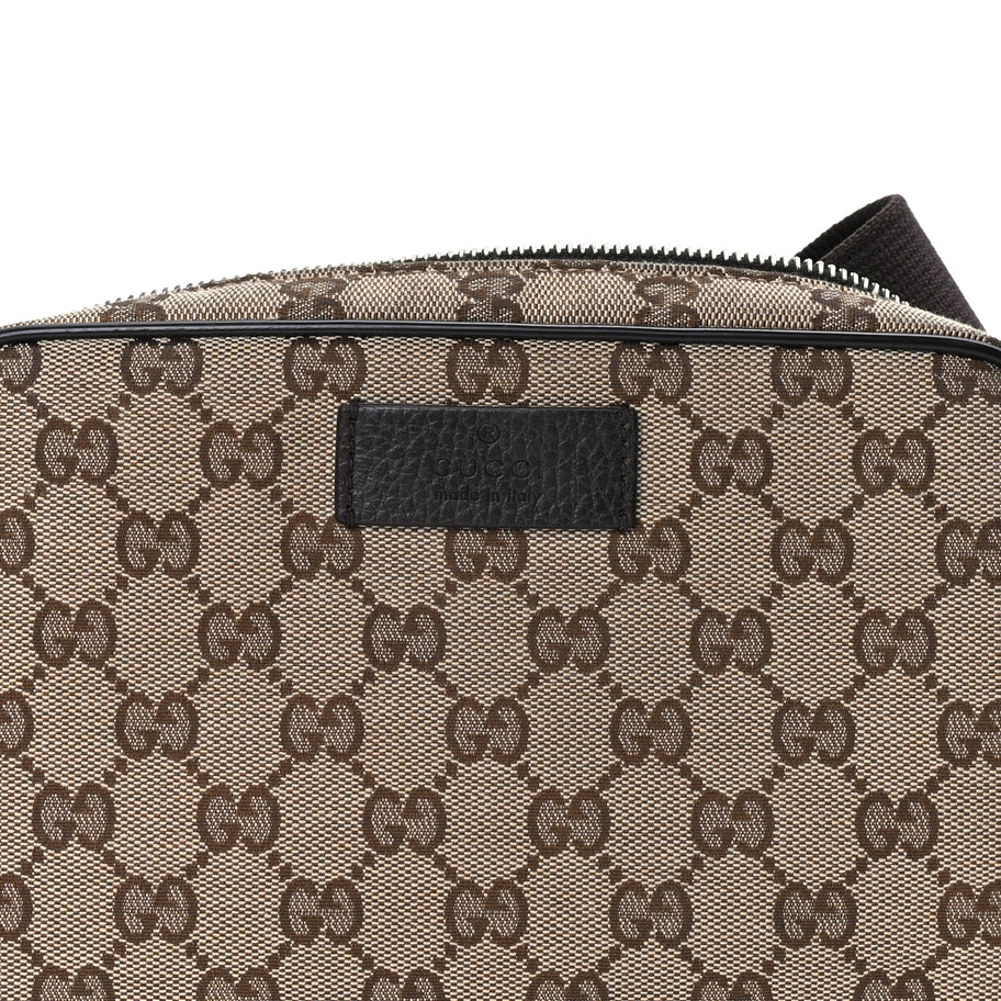 Gucci Monogram Belt Bag Dark Brown Image 6