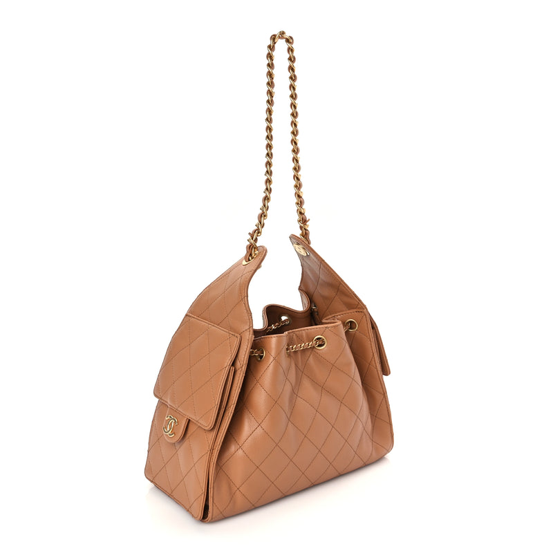  Chanel Caviar Quilted Small Chanel 25 Handbag Brown