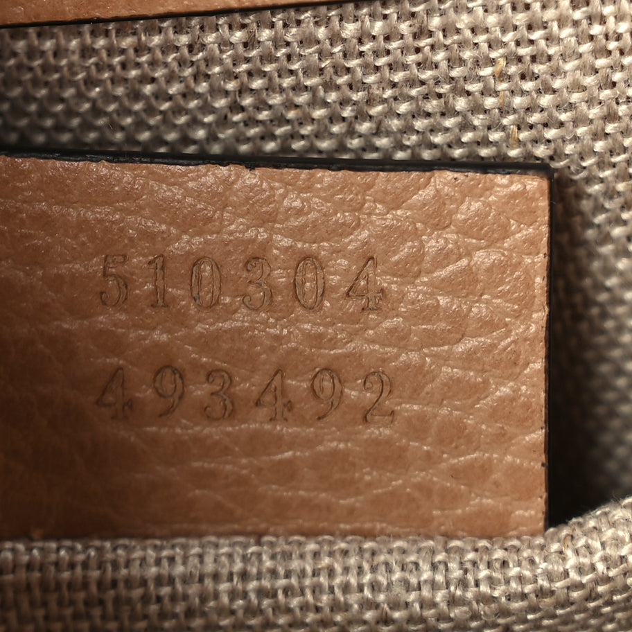 Gucci Dollar Calfskin Small Interlocking G Shoulder Bag Camelia Image 6