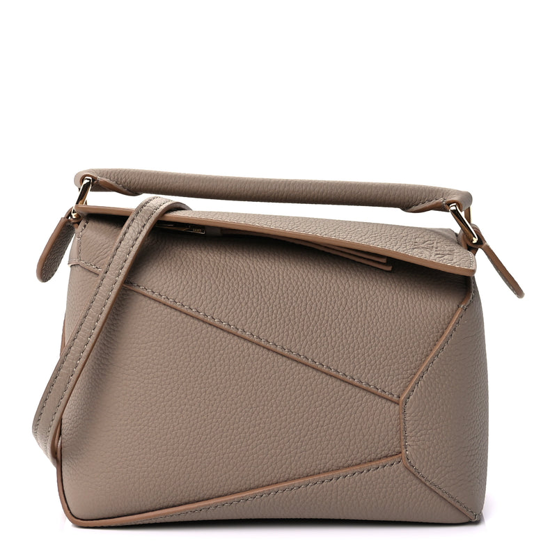  Loewe Calfskin Mini Puzzle Bag  Sand