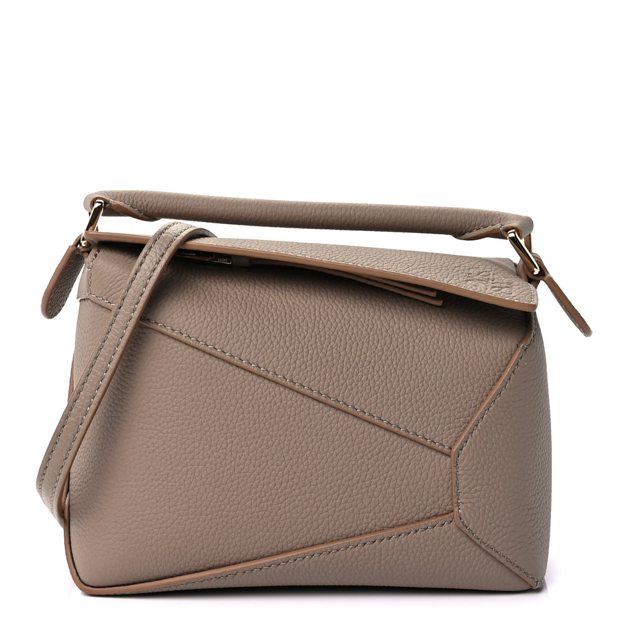 Loewe Calfskin Mini Puzzle Bag  Sand Image 1