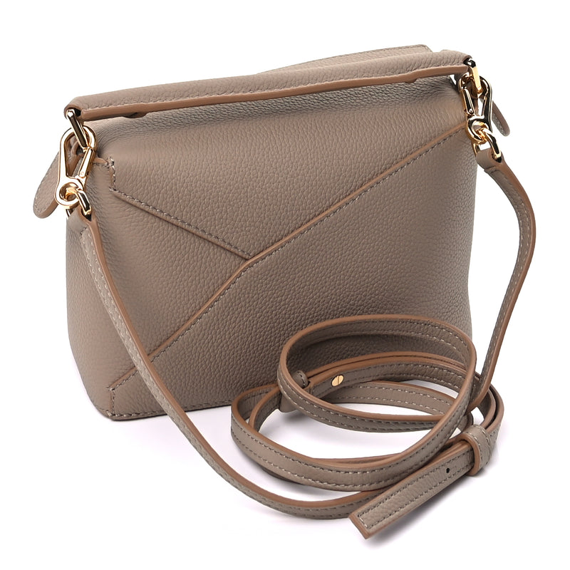  Loewe Calfskin Mini Puzzle Bag  Sand