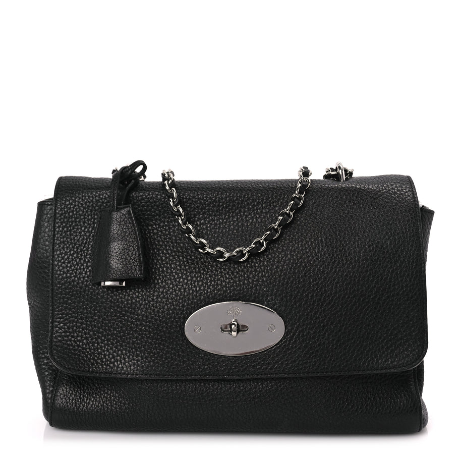 Mulberry Small Classic Grain Calfskin Medium Lily Black Image 1