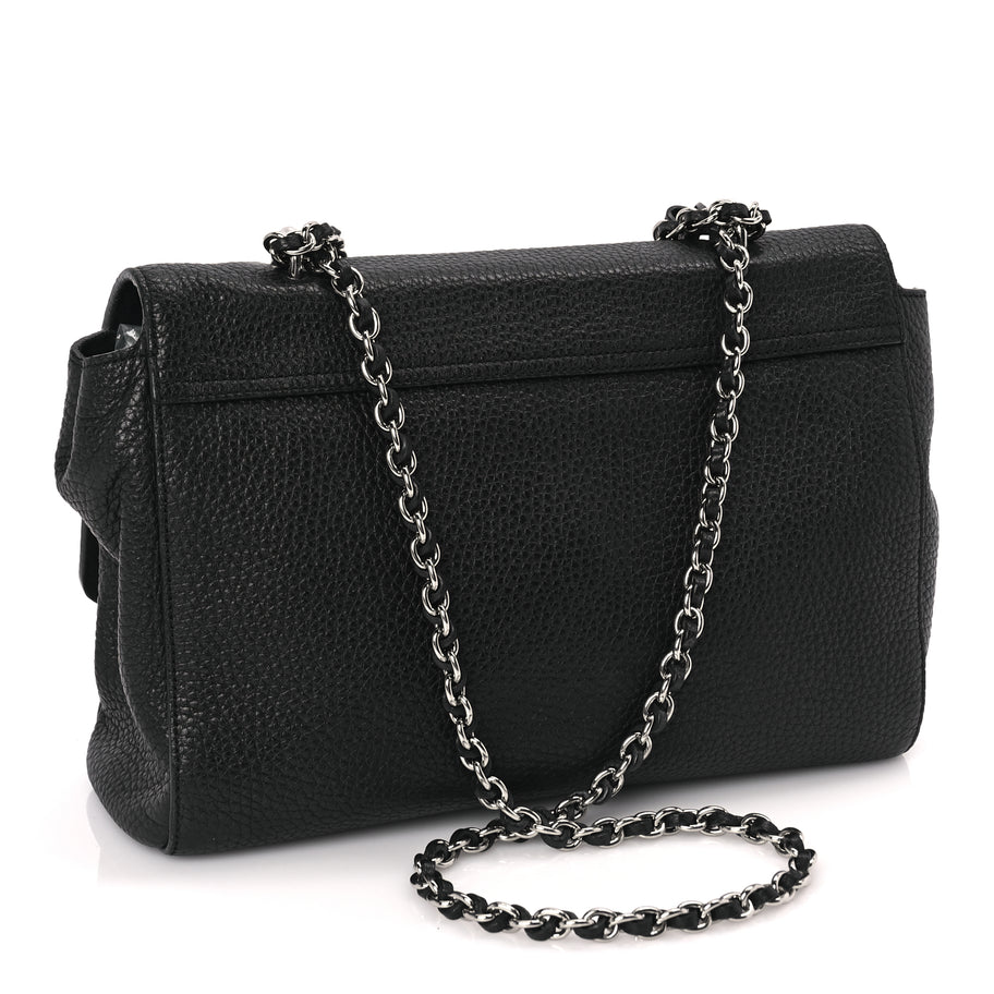 Mulberry Small Classic Grain Calfskin Medium Lily Black Image 2