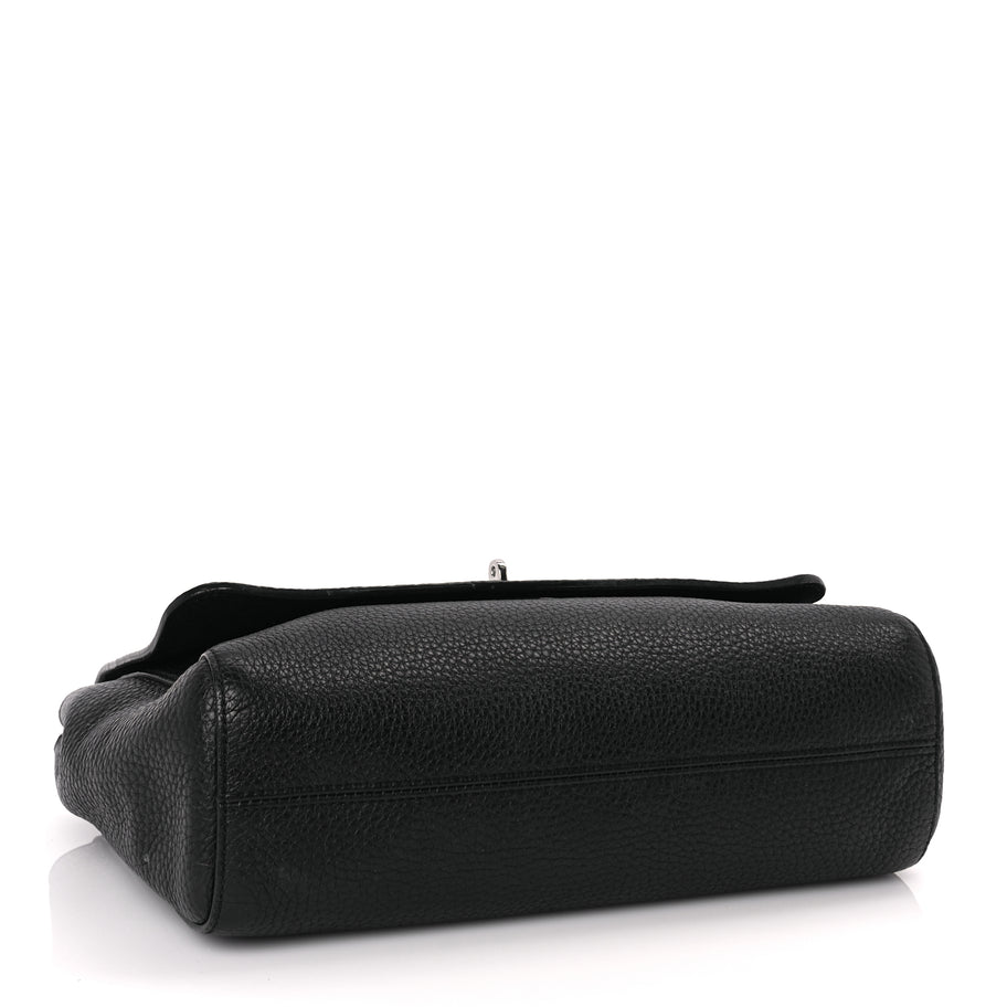 Mulberry Small Classic Grain Calfskin Medium Lily Black Image 3