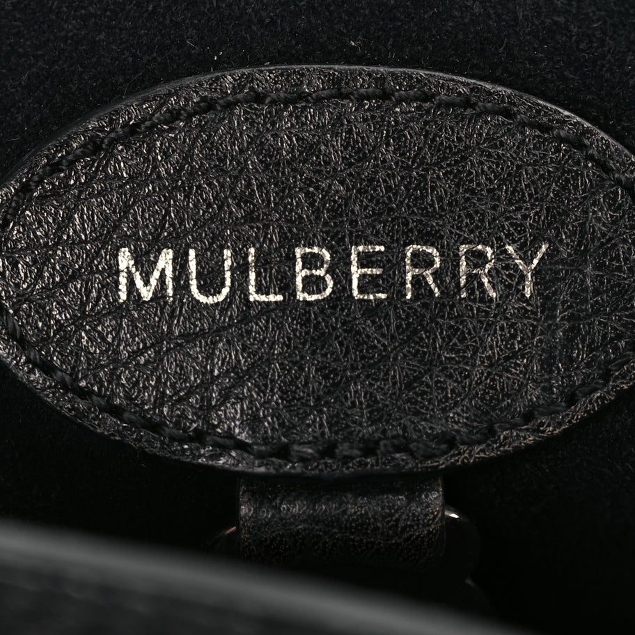 Mulberry Small Classic Grain Calfskin Medium Lily Black Image 5