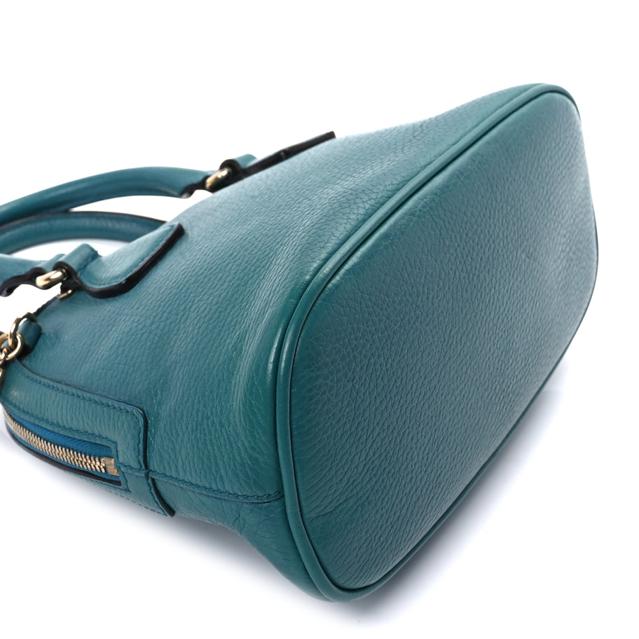 Gucci Dollar Calfskin Small GG Charm Dome Bag  Cobalt Image 8