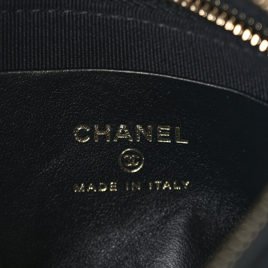 Chanel Lambskin Quilted Chain Around Top Handle Mini Bag Black Image 5