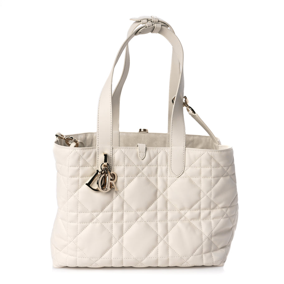 Christian Dior Calfskin Macrocannage Medium Toujours Latte Image 1