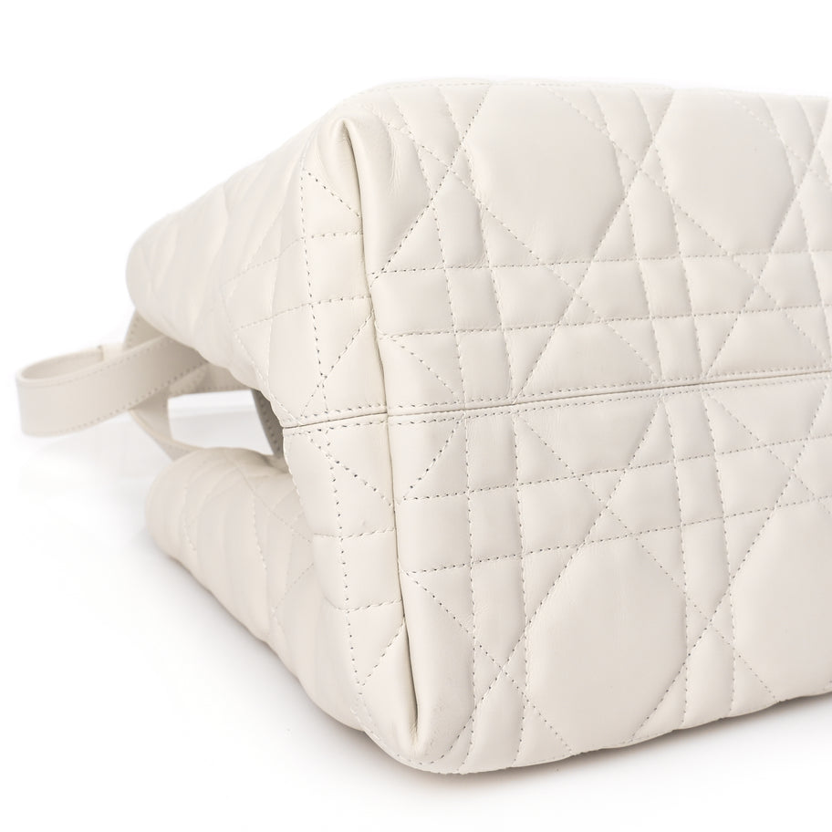 Christian Dior Calfskin Macrocannage Medium Toujours Latte Image 7