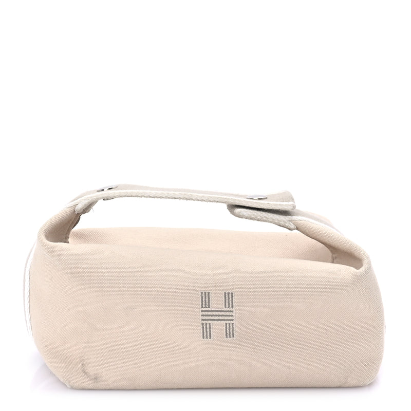  Hermes Canvas Bride-A-Brac Pouch Natural