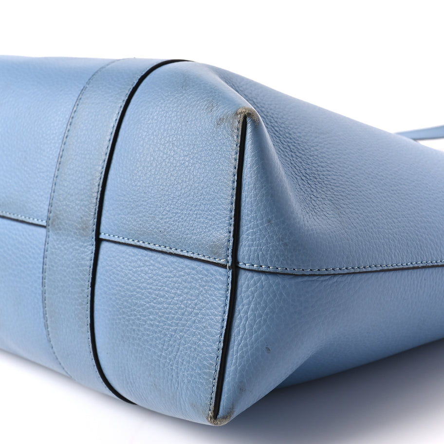 Mulberry Small Classic Grain Bayswater Tote Pale Slate Image 7