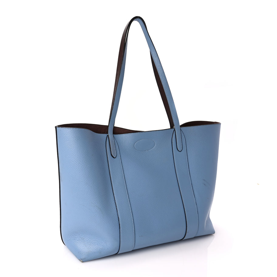 Mulberry Small Classic Grain Bayswater Tote Pale Slate Image 11