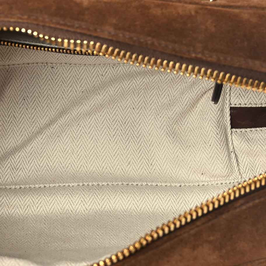 Miu Miu Camoscio Padded Large Arcadie Top Handle Bag Cacao Image 4