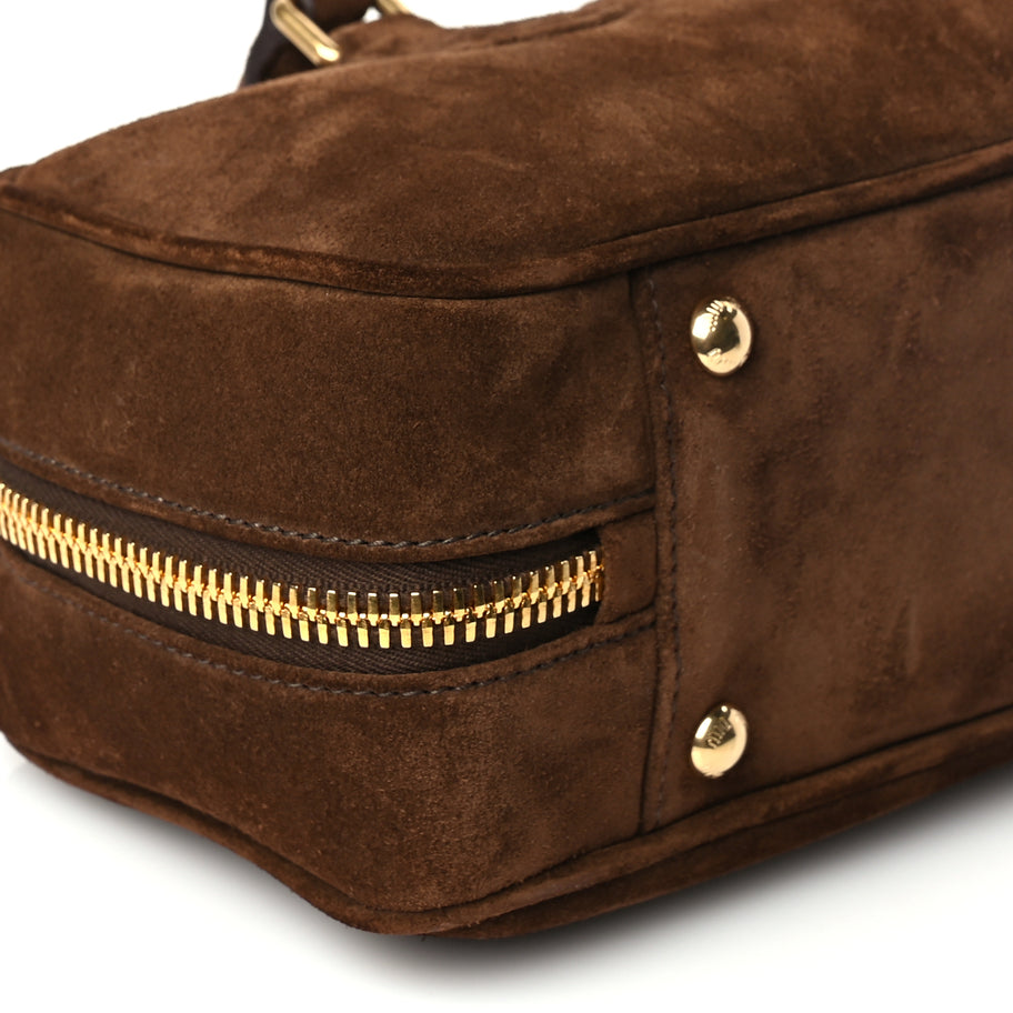 Miu Miu Camoscio Padded Large Arcadie Top Handle Bag Cacao Image 7